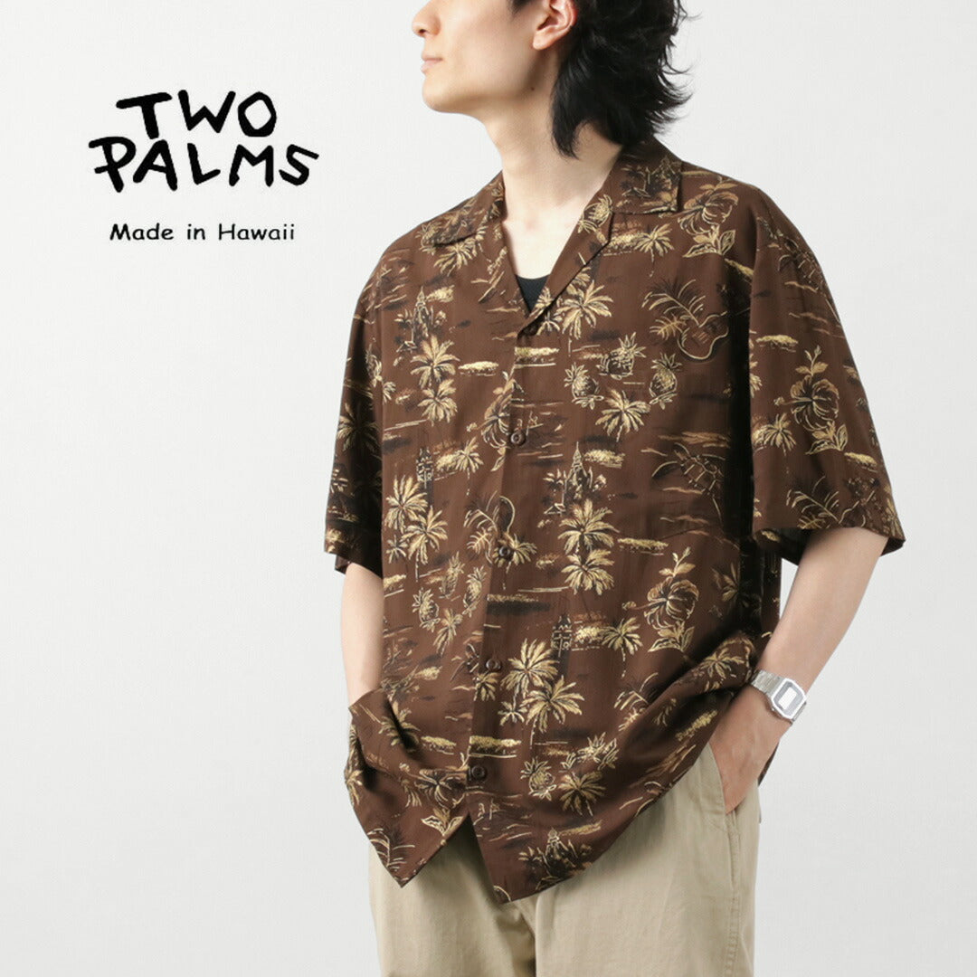 TWO PALMS（トゥーパームス） ハワイアンシャツ ゴールデンヴィンテージ