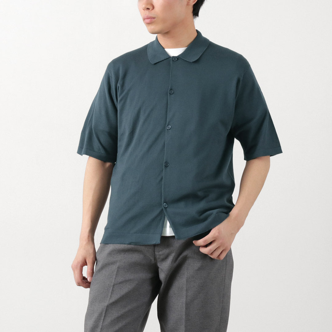 JOHN SMEDLEY（ジョンスメドレー） シーアイランドコットン 30ゲージ ニットシャツ