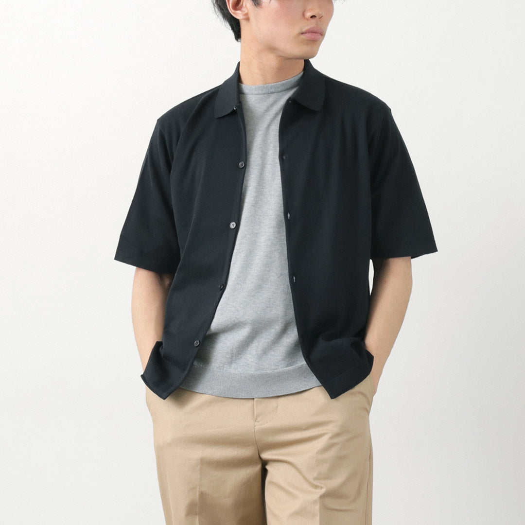 JOHN SMEDLEY（ジョンスメドレー） シーアイランドコットン 30ゲージ ニットシャツ