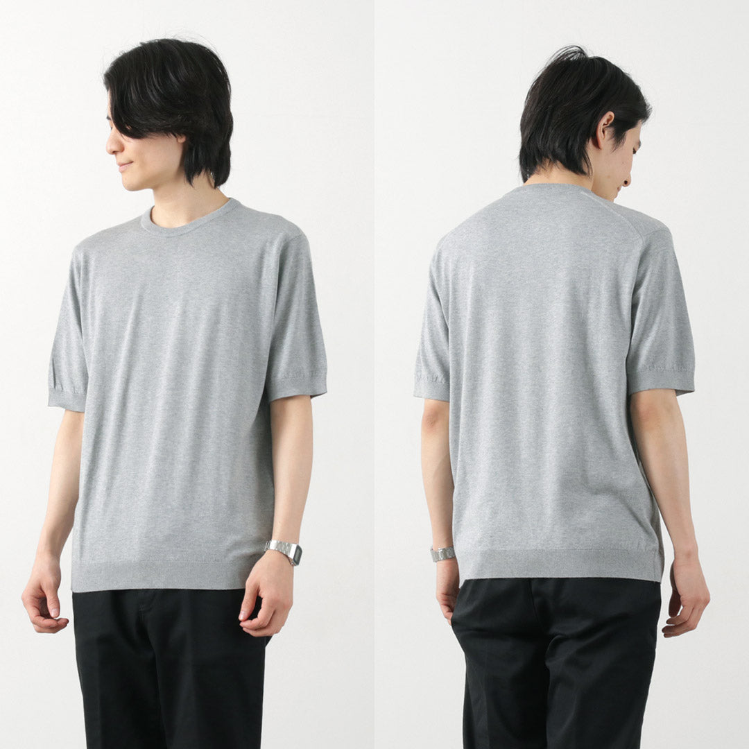 JOHN SMEDLEY（ジョンスメドレー） シーアイランドコットン 30ゲージ クルーネック ニット