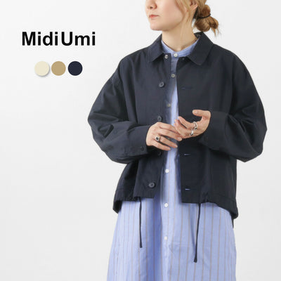 MIDIUMI（ミディウミ） コットン カバーオール / レディース アウター ジャケット ボタン 綿 コットン