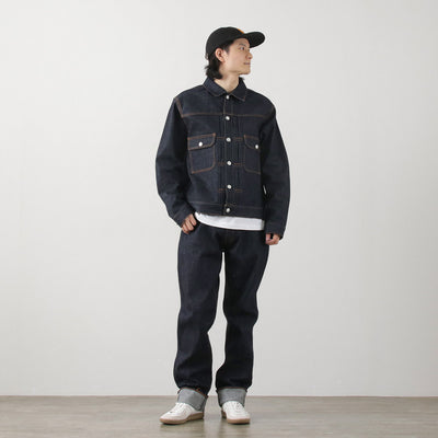 THE BLUEST OVERALLS（ザ ブルースト オーバーオールズ） XXタイプ デニムパンツ / メンズ 13oz ジーンズ リジット 5ポケット 日本製 TT DENIM PANTS