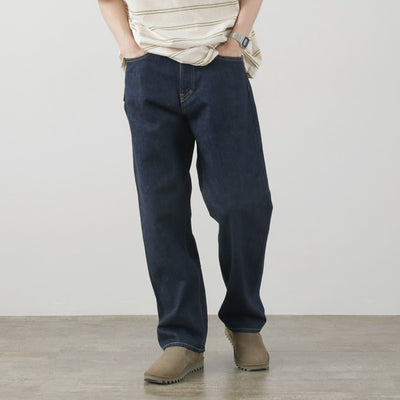 THE BLUEST OVERALLS（ザ ブルースト オーバーオールズ） ビッグシルエット デニムパンツ / 13オンスデニム ワイドストレート 5ポケット メンズ 日本製 BIG T DENIM PANTS
