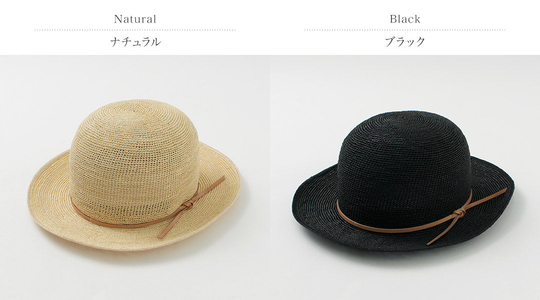 FUJITO（フジト） クラッシュ パナマハット / メンズ パナマ 牛革 麦わら帽子 日本製 Crush Panama