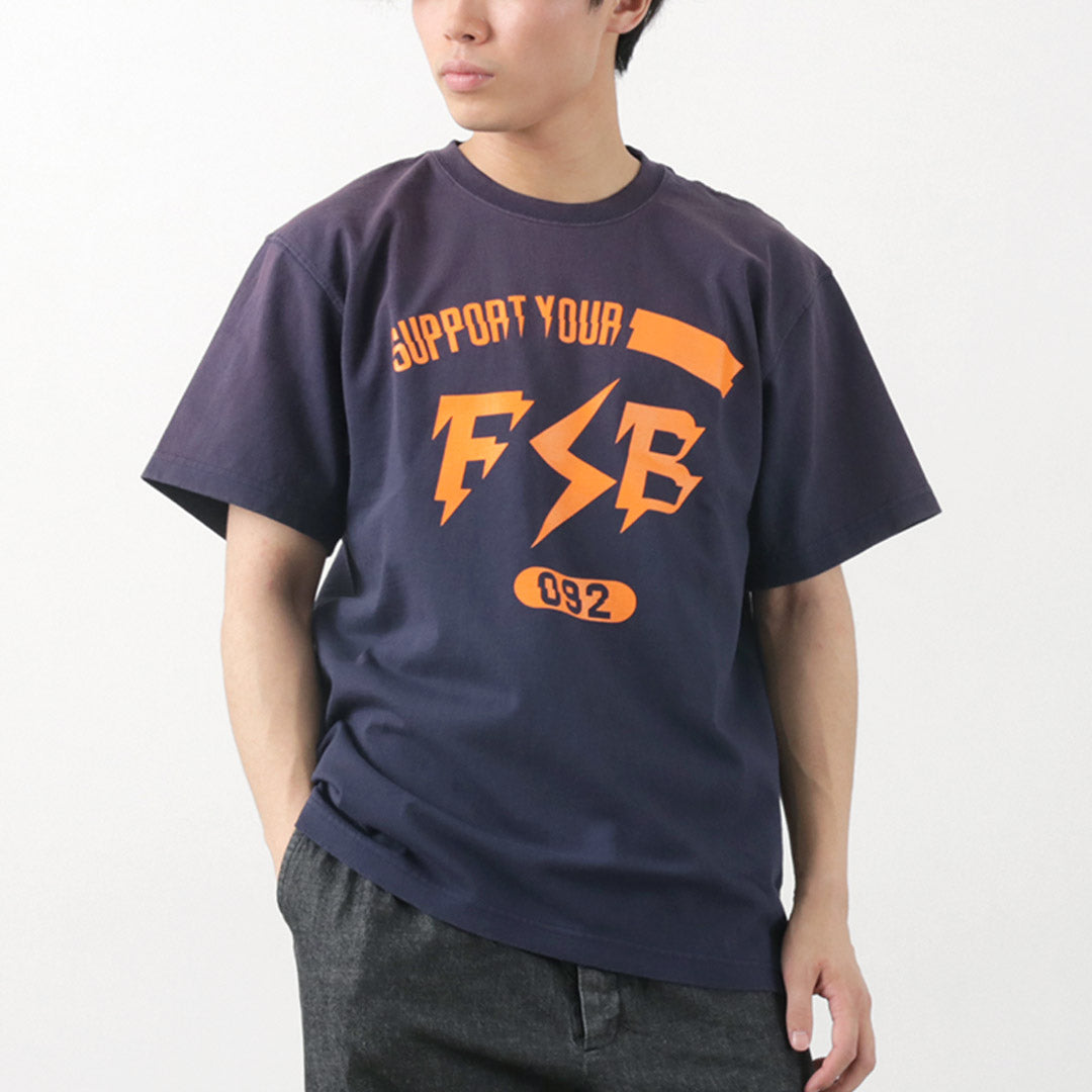 FUJITO（フジト） 別注 ショートスリーブTシャツ インパルスロゴ ヴィンテージ加工 / メンズ 綿 コットン 日本製 S/S Tee Impulse VINTAGE