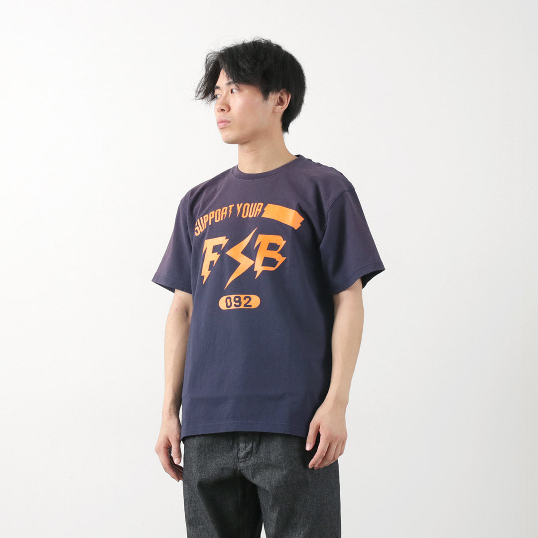 【30％OFF】FUJITO（フジト） 別注 ショートスリーブTシャツ インパルスロゴ ヴィンテージ加工