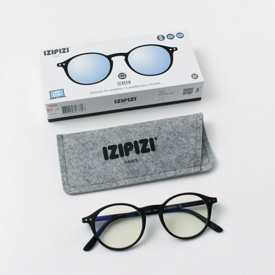 IZIPIZI（イジピジ） PCグラス #D / ブルーライトカット メガネ 眼鏡 ボストン メンズ レディース 男女兼用 Screen Glasses