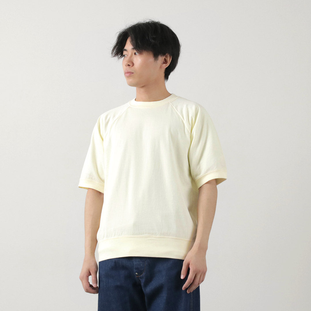 FILMELANGE（フィルメランジェ） エルマー エクストラミニ裏毛 半袖スウェットTee / メンズ トップス パイル 無地 綿100％ コットン 日本製 ELMER Extra Mini Urage