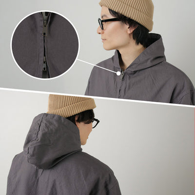 ROCOCO（ロココ） ガーメントダイアクティブジャケット / メンズ アウター ブルゾン フード フーディー 日本製