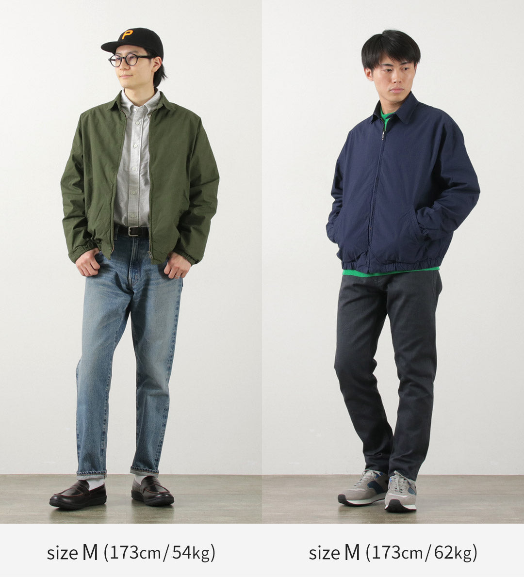 【個性派古着】日本製クロコダイル　ブルゾン　スウィングトップロゴ刺繍　ベージュM 個性派古着】日本製クロコダイル ブルゾン スウィングトップロゴ