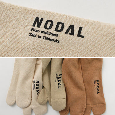 NODAL（ノーダル） オーガニックコットン 3パック クルーソックス / 靴下 足袋型 綿 ロング メンズ レディース 日本製 サンダル スニーカー Organic Cotton 3 PACK Crew Socks