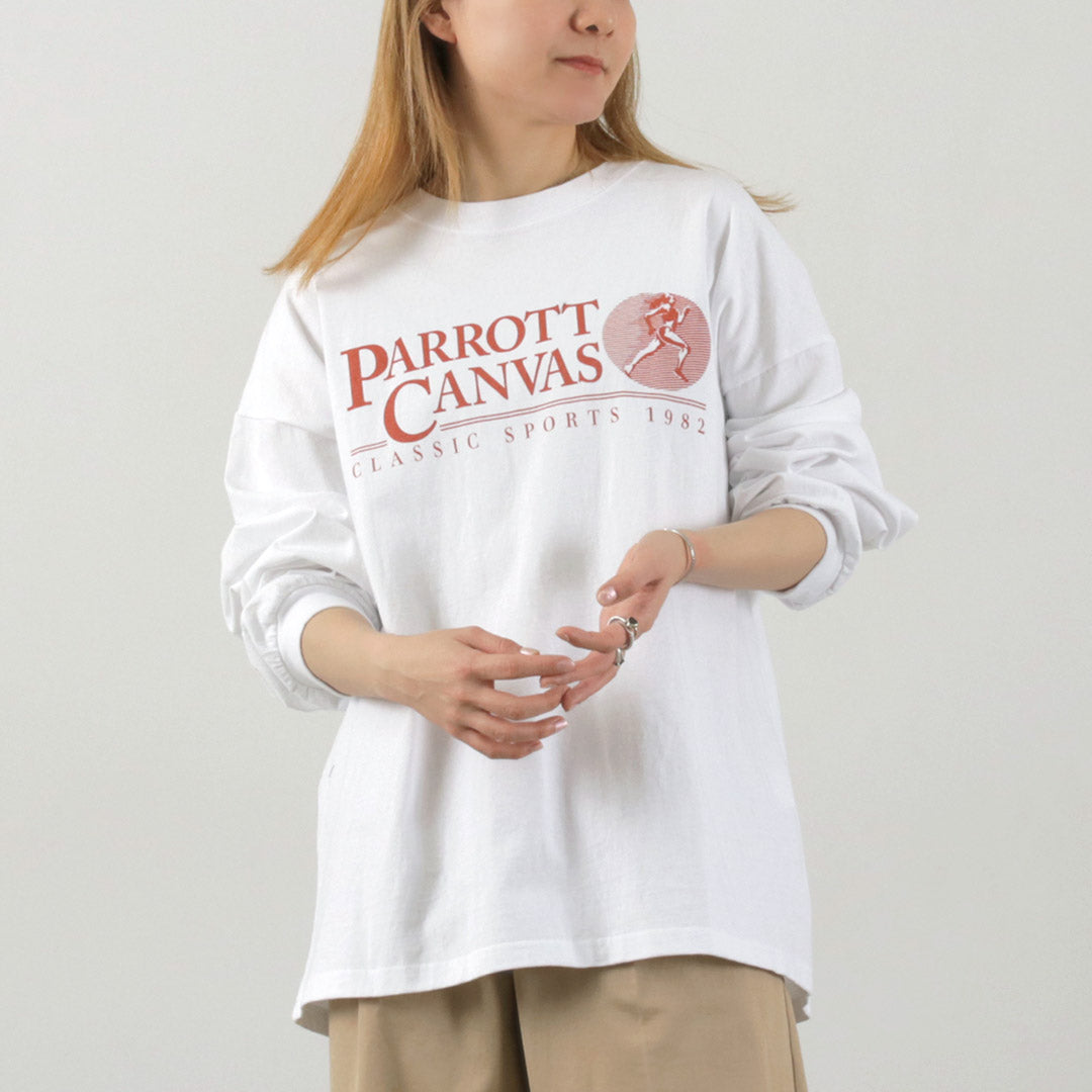 【30％OFF】PARROTT CANVAS（パロットキャンバス） クラシックスポーツ ロングスリーブ Tシャツ