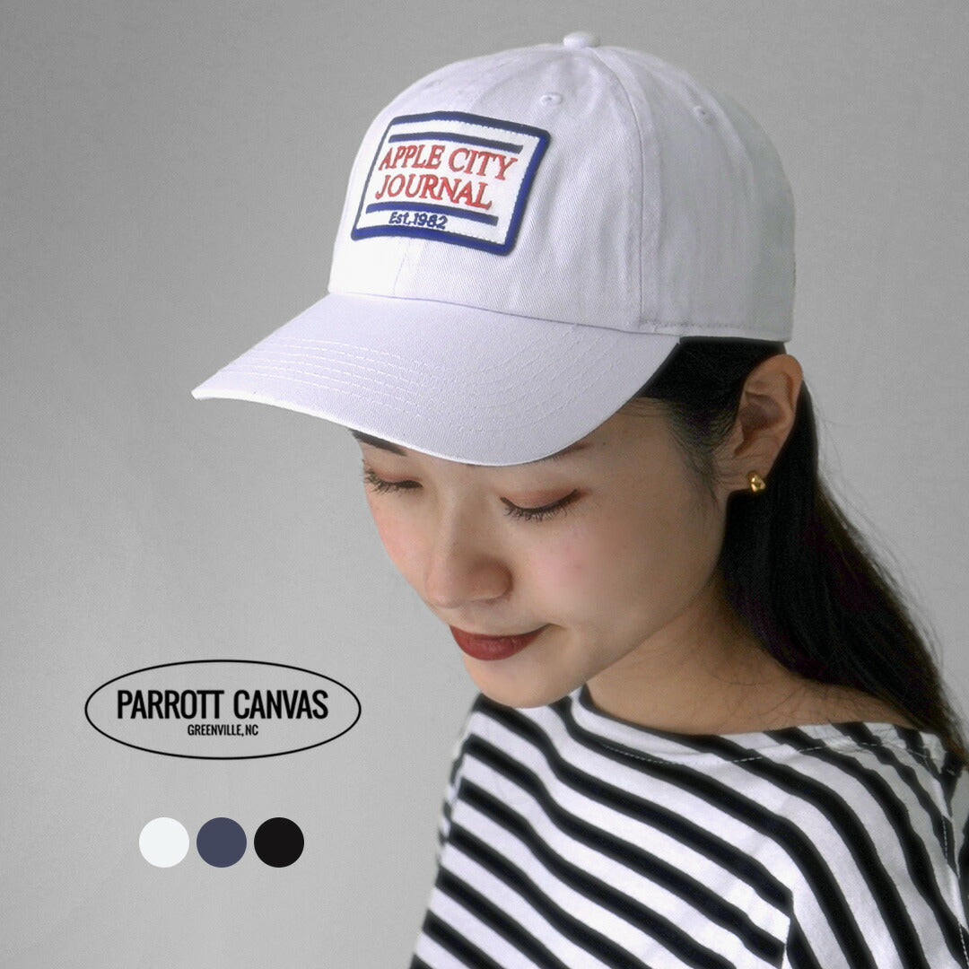 PARROTT CANVAS（パロットキャンバス） アップルシティ ジャーナル キャップ / レディース 帽子 コットン ロゴ