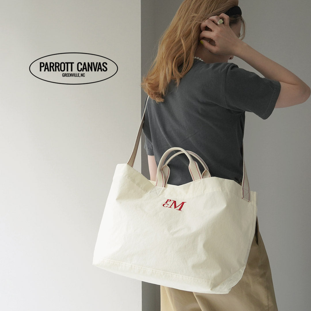 PARROTT CANVAS（パロットキャンバス） PCM ショルダートート / レディース バッグ トートバッグ 鞄 2WAY 大きめ 大容量 撥水 軽量 日本製