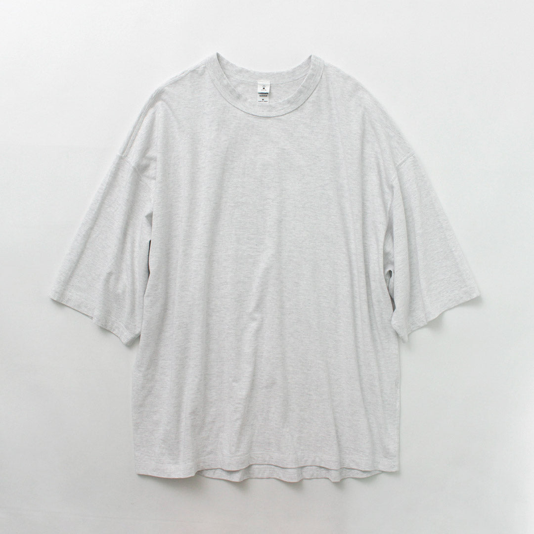 MOC T（モクティー） オーバーダイ クルーネック ビッグTシャツ / 半袖 メンズ コットン 後染め 日本製 OVERDYED CREW NECK S/S BIG TEE