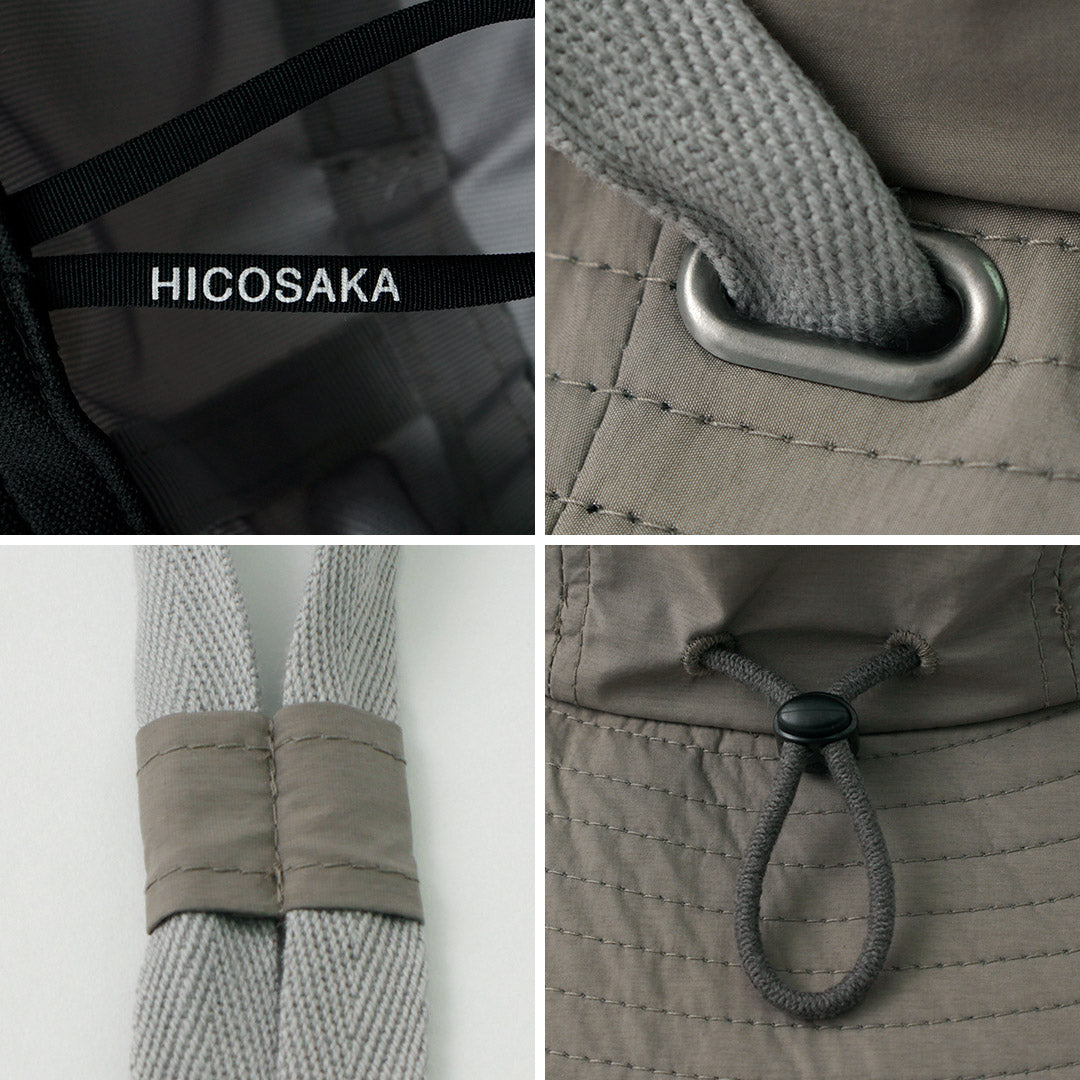 HICOSAKA（ヒコサカ） イーベント ベンチレーションハット / メンズ レディース ユニセックス 帽子 ナイロン 防水 透湿性 軽量 eVent Ventilation Hat