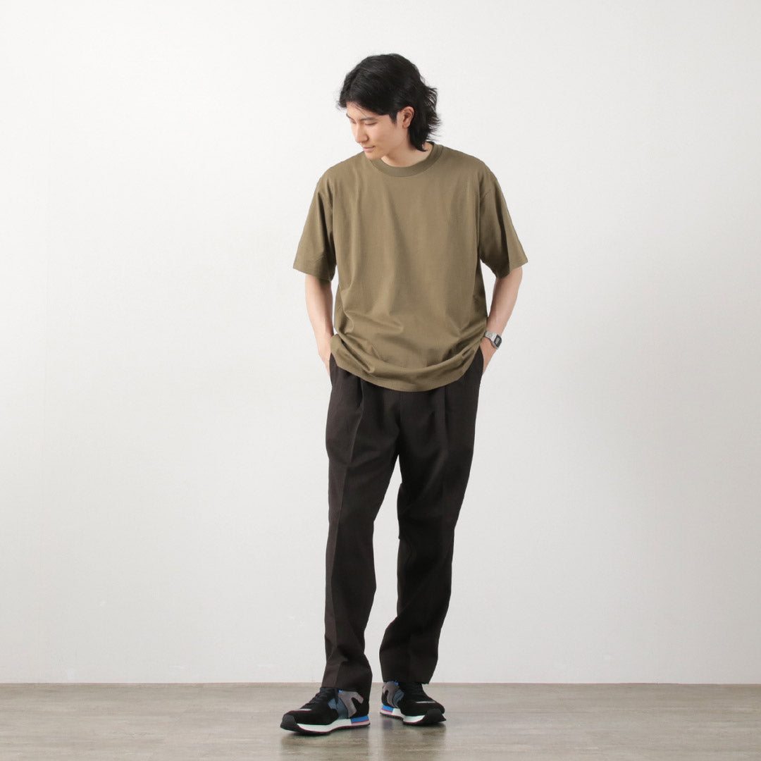 FLISTFIA（フリストフィア） クルーネックTシャツ / メンズ トップス 半袖 無地 綿 コットン 日本製 Crew Neck T-Shirts