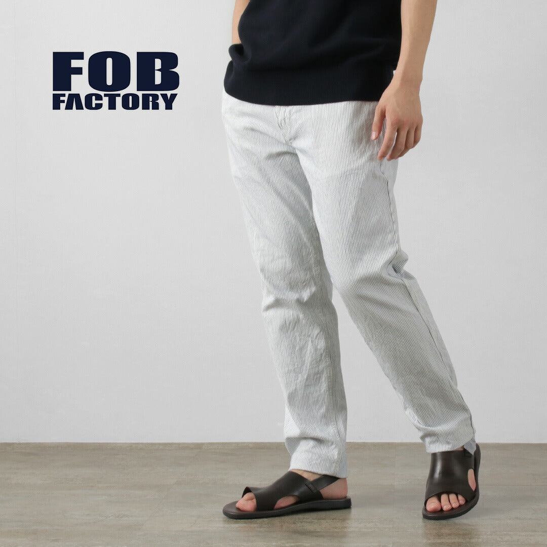 FOB FACTORY（FOBファクトリー） F0525 コードレーン ワークトラウザー / メンズ パンツ ボトムス 柄 ストライプ 綿 日本製 CORDLANE WORK TROUSERS