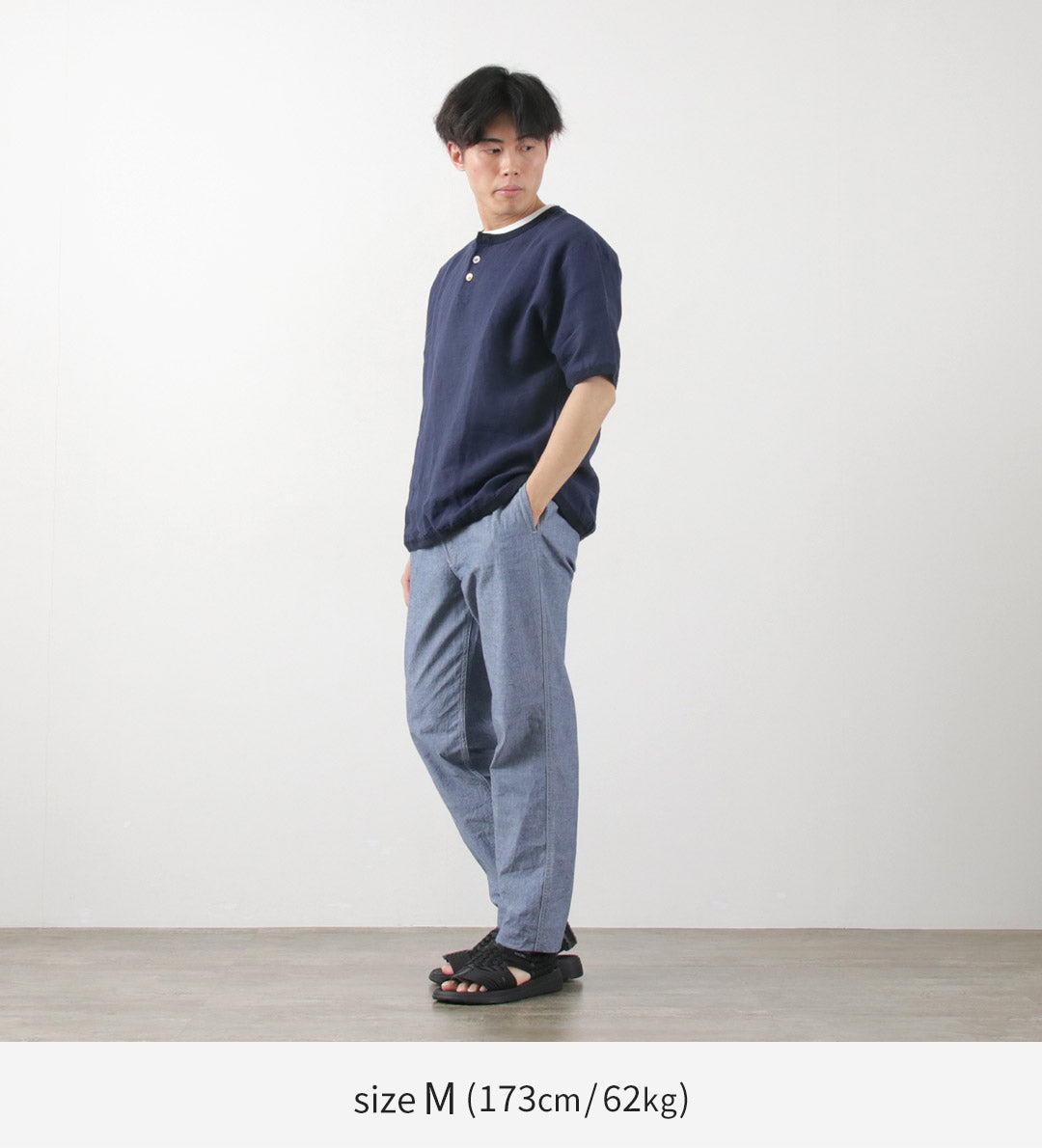 FOB FACTORY（FOBファクトリー） F0528 M52 シャンブレー トラウザー / メンズ ボトムス パンツ ミリタリー テーパード 日本製 M-52 CHAMBRAY TROUSERS