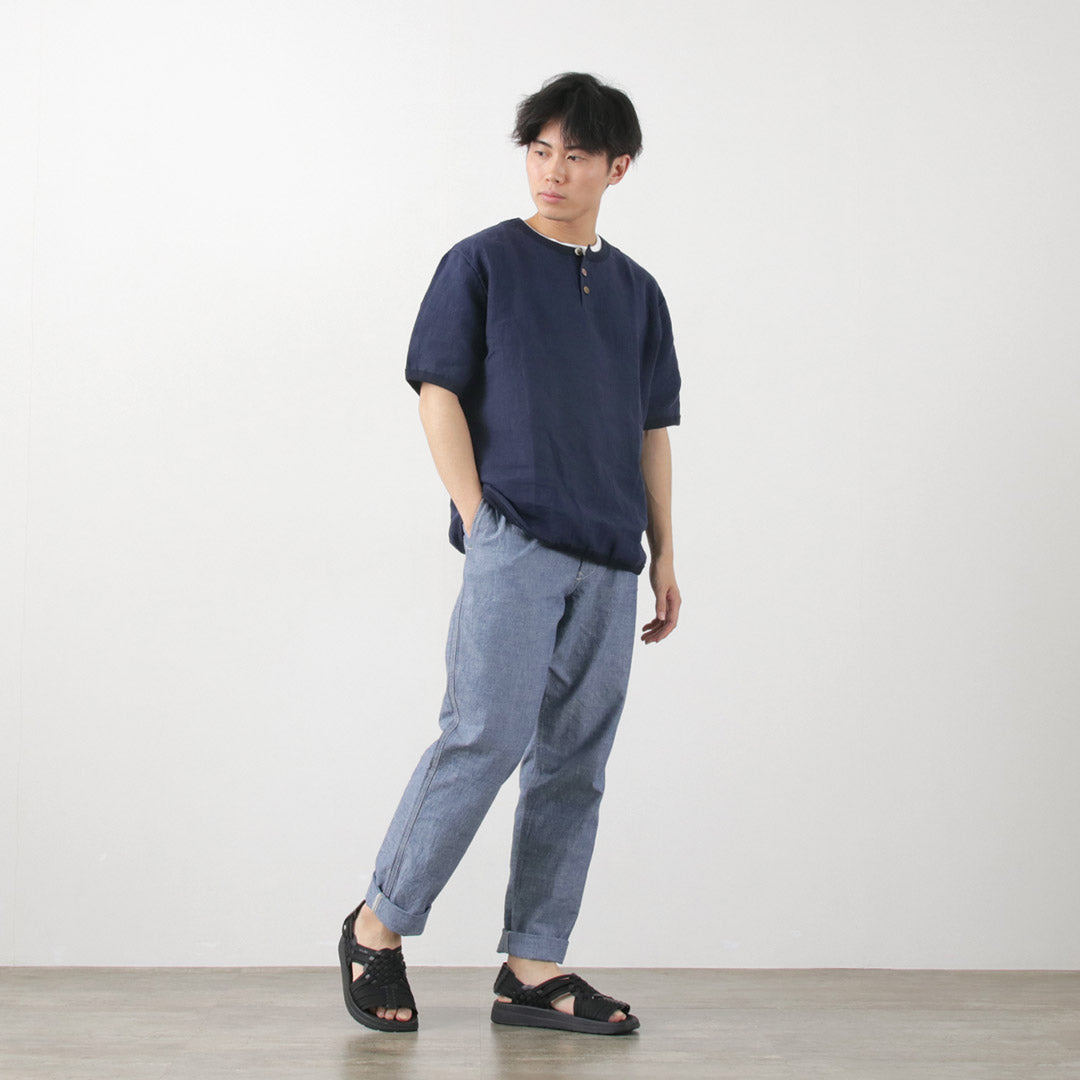 FOB FACTORY（FOBファクトリー） F0528 M52 シャンブレー トラウザー / メンズ ボトムス パンツ ミリタリー テーパード 日本製 M-52 CHAMBRAY TROUSERS