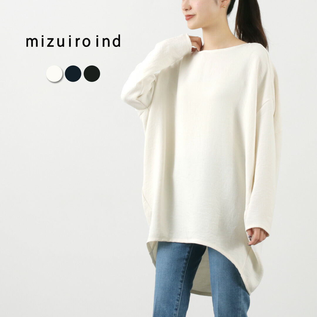 mizuiro ind（ミズイロインド） ボートネック コクーンプルオーバー｜ROCOCO ONLINE STORE