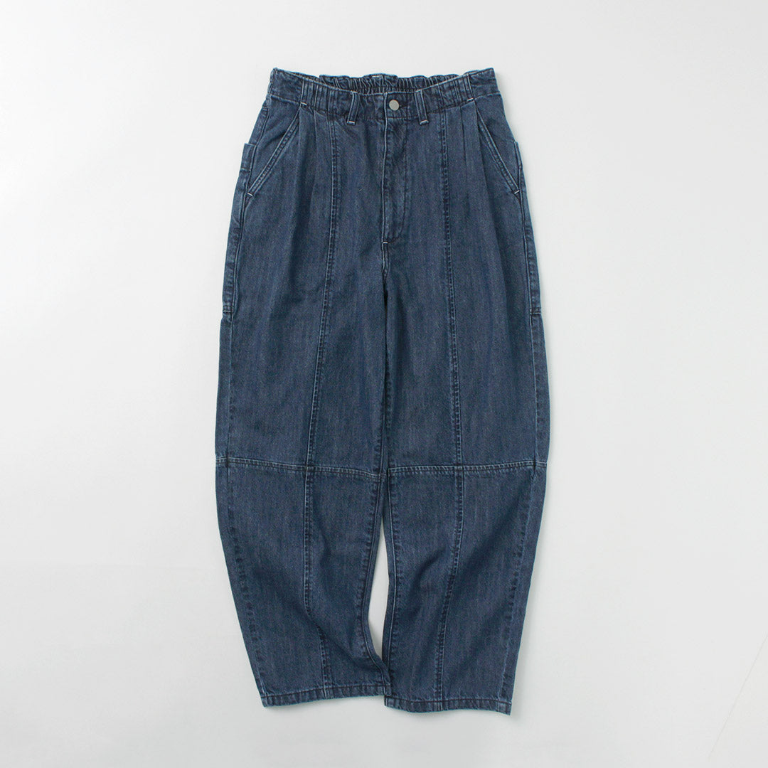 KELEN（ケレン） ヴィンテージ コクーンデニムパンツ / メンズ ジーンズ 綿 コットン ワイド GUSLI VINTAGE COCOON DENIM