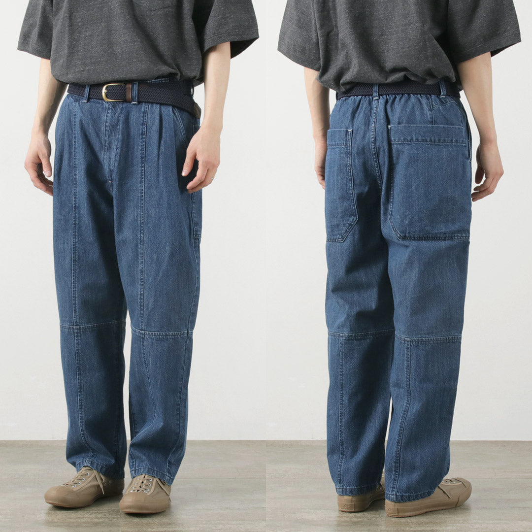 KELEN（ケレン） ヴィンテージ コクーンデニムパンツ / メンズ ジーンズ 綿 コットン ワイド GUSLI VINTAGE COCOON DENIM