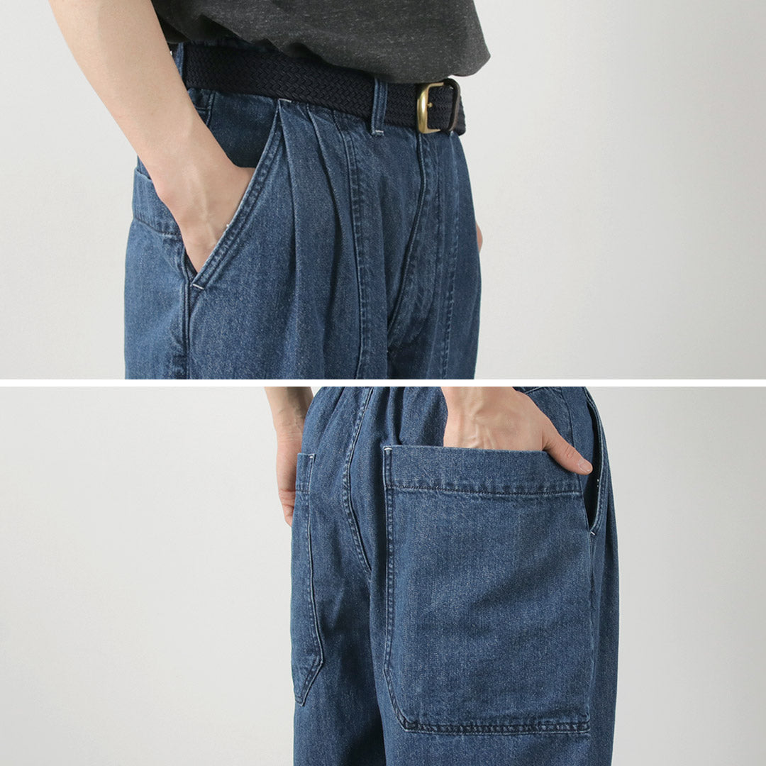 KELEN（ケレン） ヴィンテージ コクーンデニムパンツ / メンズ ジーンズ 綿 コットン ワイド GUSLI VINTAGE COCOON DENIM