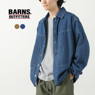 BARNS（バーンズ） ユーティリティー ワークシャツ / メンズ 長袖 綿100％ ミリタリー コットン UTILITY WORK SHIRT