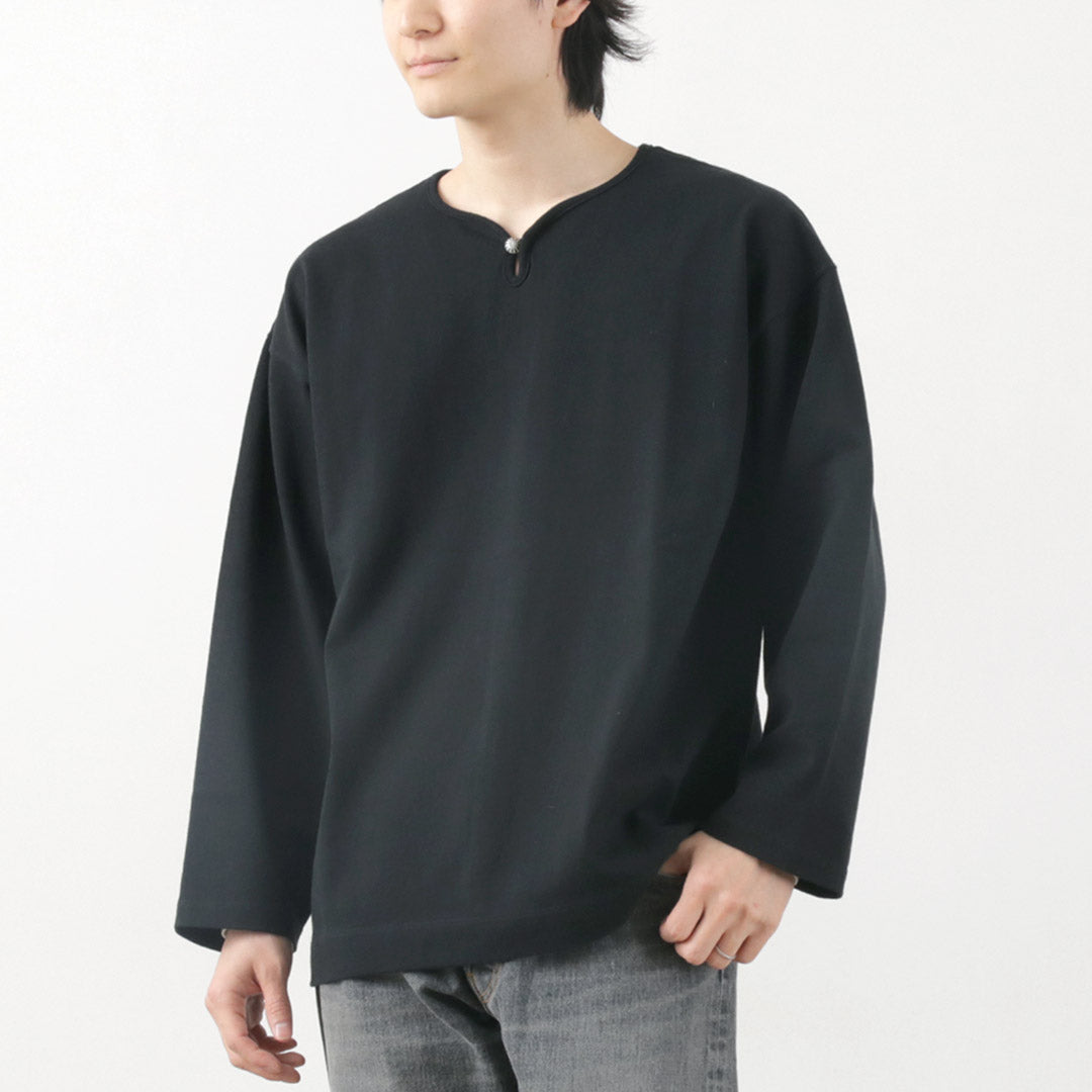 BARNS（バーンズ） ビッグ小寸 コンチョ ロングスリーブTシャツ