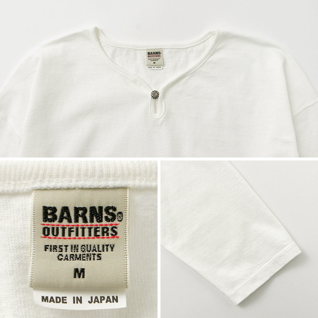 BARNS（バーンズ） ビッグ小寸 コンチョ ロングスリーブTシャツ