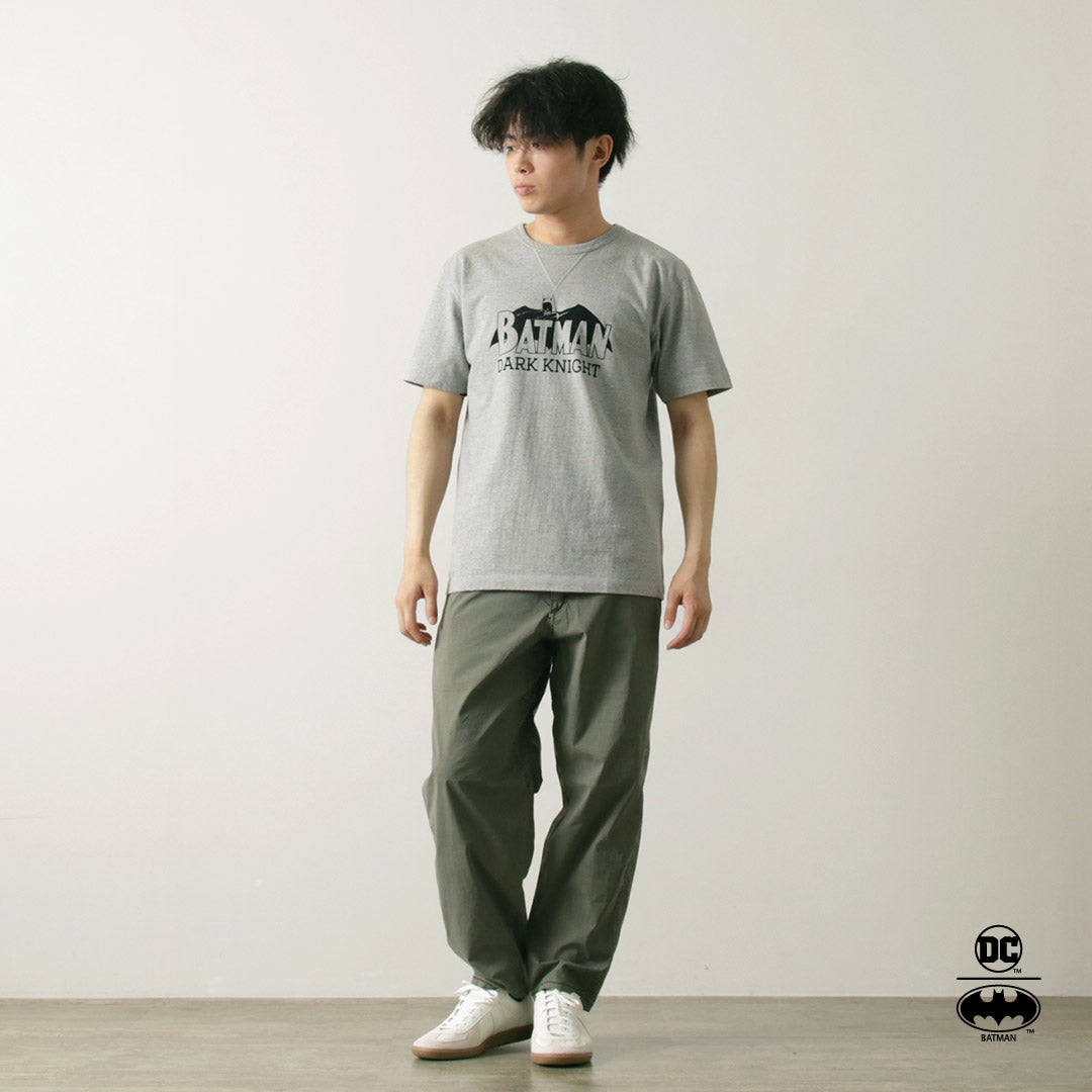 BARNS（バーンズ） 小寸×バットマン Tシャツ / メンズ レディース ユニセックス 半袖 ロゴT フロッキー 綿100 日本製 COZUN×BATMAN TEE