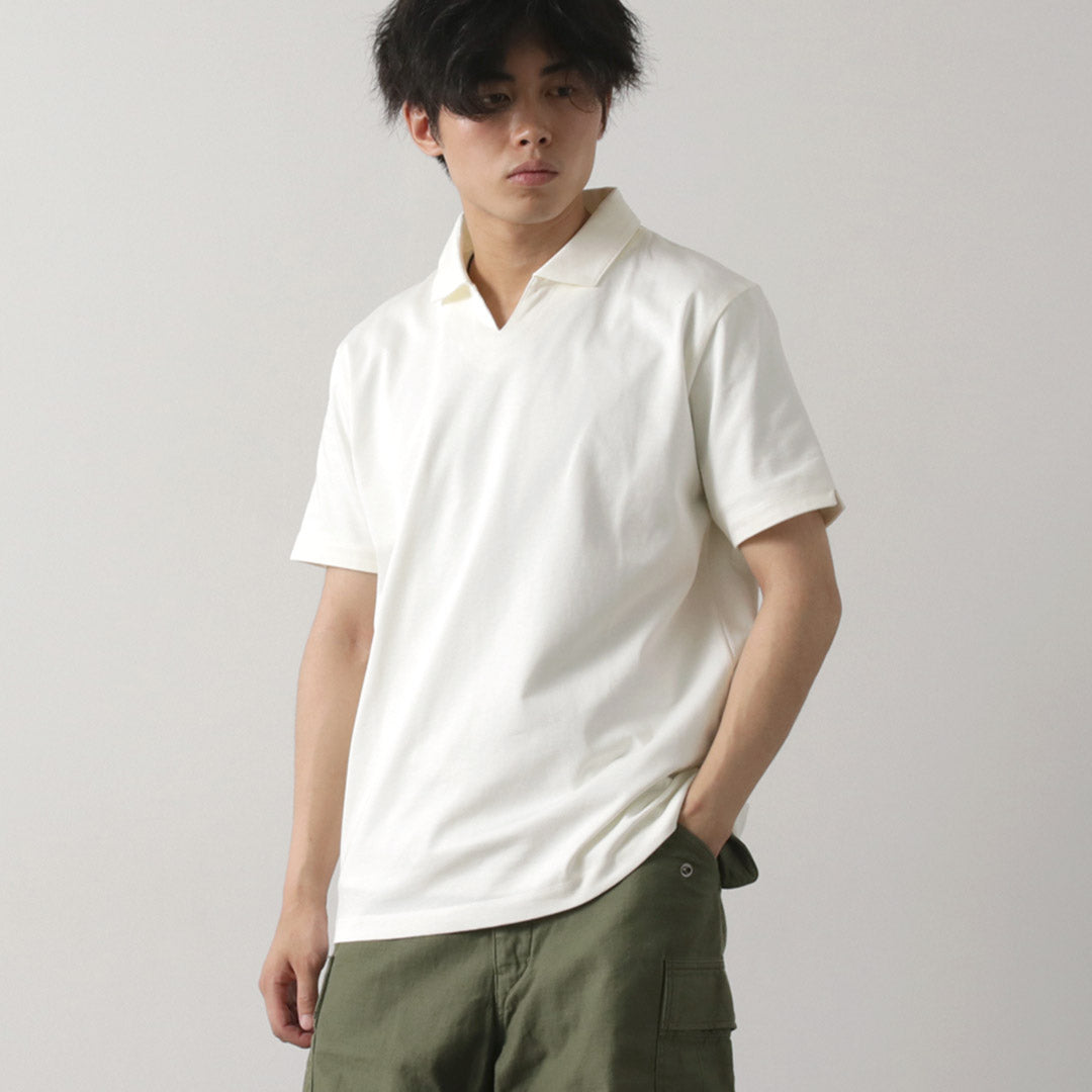 【20％OFF】RE MADE IN TOKYO JAPAN（アールイー） ドレス オーガニックコットン スキッパー ポロ 2024年モデル