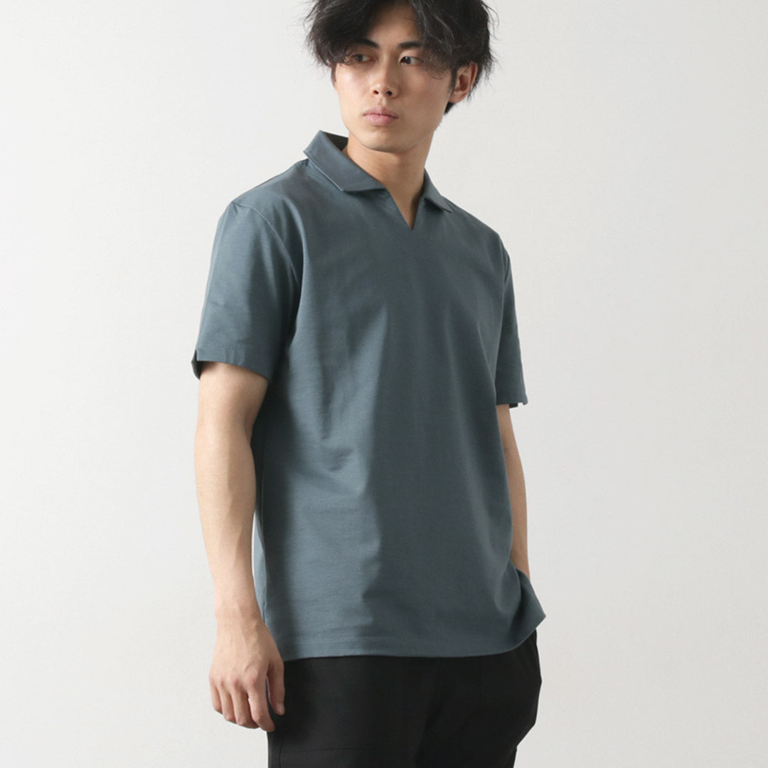 【20％OFF】RE MADE IN TOKYO JAPAN（アールイー） ドレス オーガニックコットン スキッパー ポロ 2024年モデル