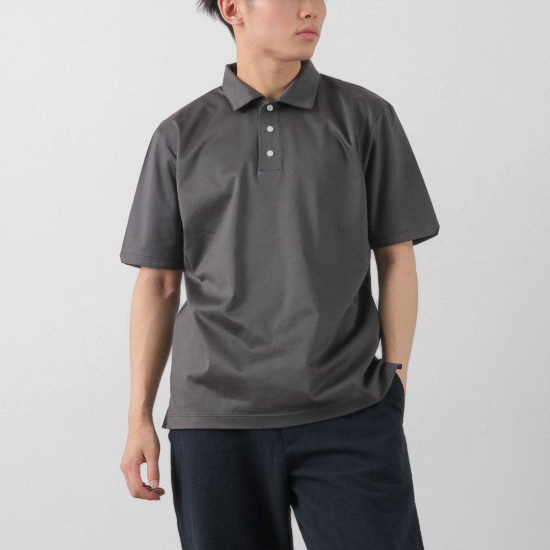 RE MADE IN TOKYO JAPAN（アールイー） 東京メイド ドレスニットシャツ ポロ / メンズ ポロシャツ 半袖 ビジカジ 綿100 コットン 日本製 6124S-CT Tokyo Made Dress Knit Shirt