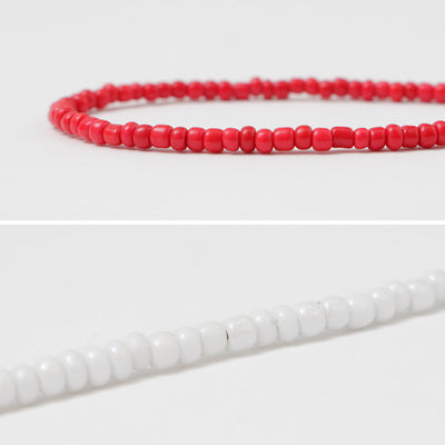 phaduA （パ・ドゥア） ソリッドグラスビーズ ブレスレット / メンズ レディース ユニセックス ミサンガ ワックスコード Solid Glass Beads Bracelet