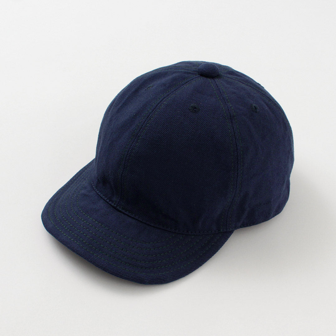 HIGHER（ハイアー） ブルーセルヴィッチデニム シンチバック キャップ / メンズ 帽子 綿 コットン 日本製 BLUE SELVEDGE DENIM CINCH BUCKLE CAP