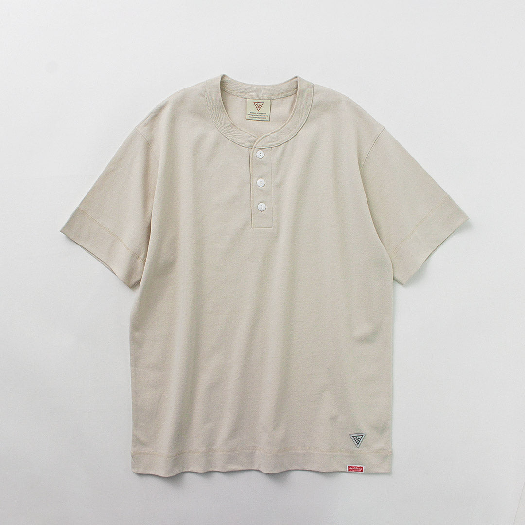HEALTHKNIT（ヘルスニット）×RAG 別注 ヘンリーネックTシャツ オープンエンド ドライジャージ 抗菌 防臭加工 速乾
