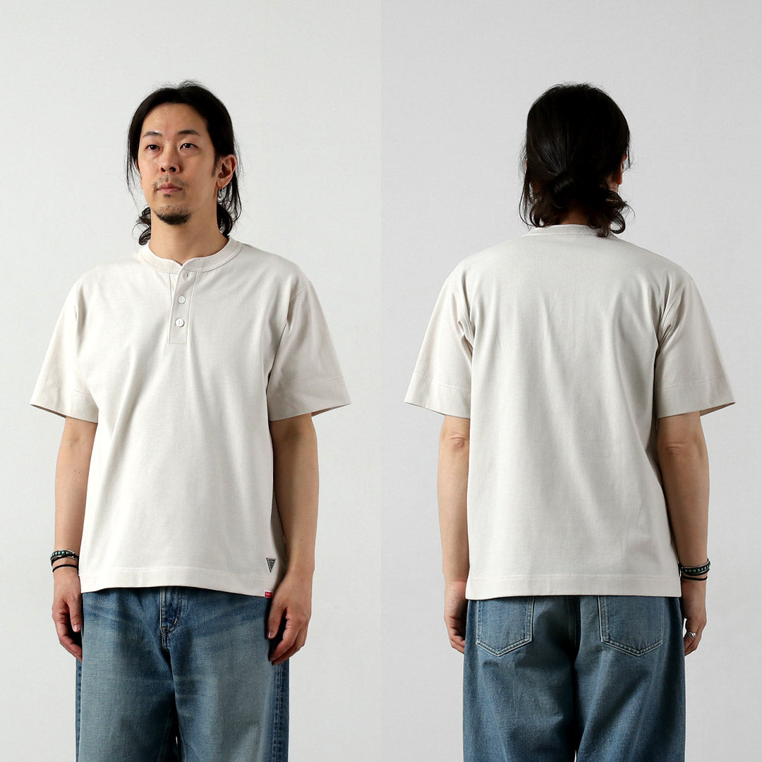 HEALTHKNIT（ヘルスニット）×RAG 別注 ヘンリーネックTシャツ オープンエンド ドライジャージ 抗菌 防臭加工 速乾