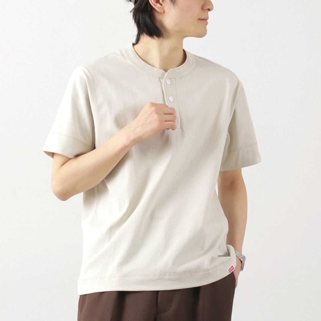 HEALTHKNIT（ヘルスニット）×RAG 別注 ヘンリーネックTシャツ オープンエンド ドライジャージ 抗菌 防臭加工 速乾