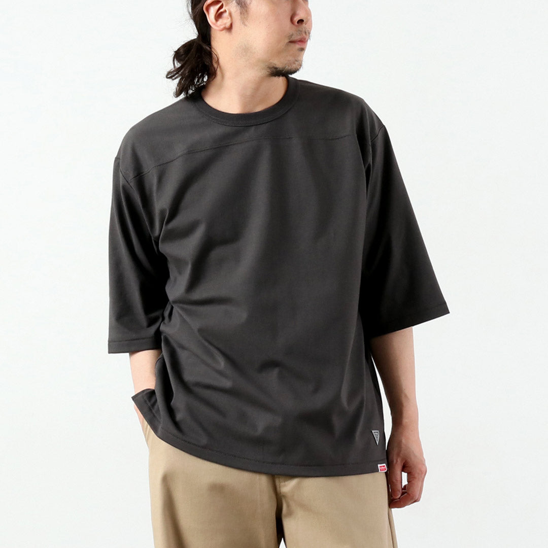 HEALTHKNIT（ヘルスニット）×RAG 別注 フットボールTシャツ オープンエンド ドライジャージ 抗菌 防臭加工