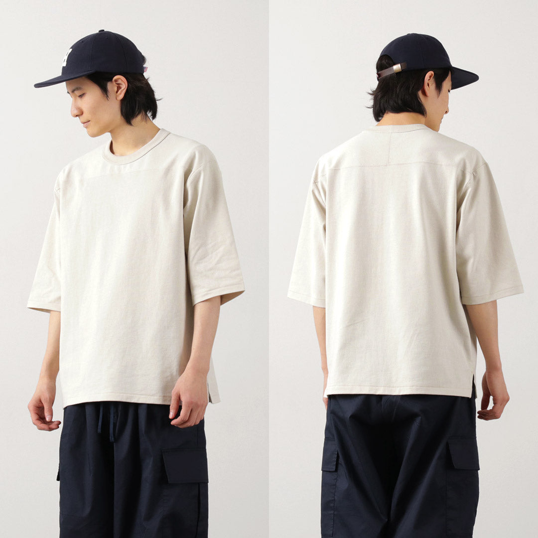 HEALTHKNIT（ヘルスニット）×RAG 別注 フットボールTシャツ オープンエンド ドライジャージ 抗菌 防臭加工 速乾