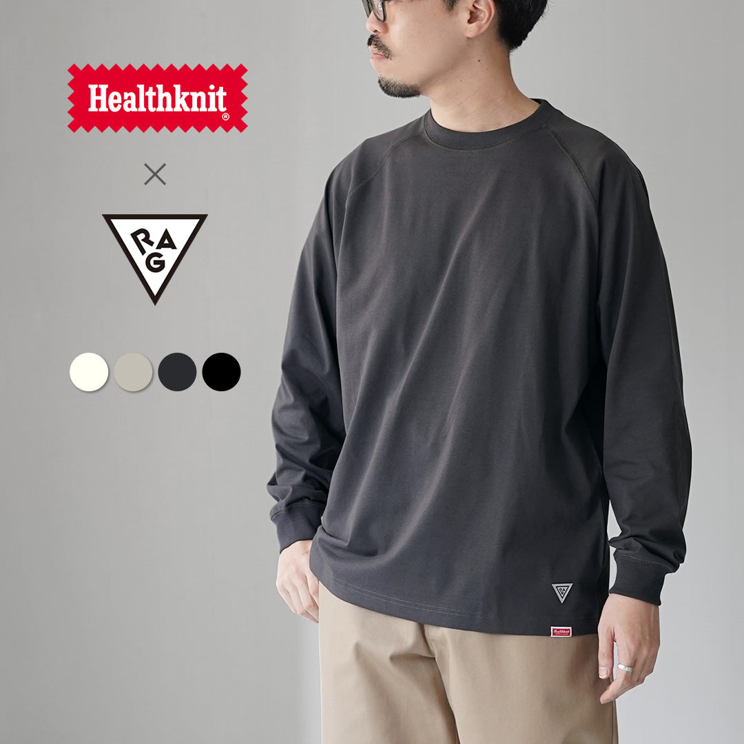 HEALTHKNIT（ヘルスニット）×RAG 別注 ヘルスニット×ラグ フリーダム ロングスリーブ Tシャツ オープンエンド ドライジャージ