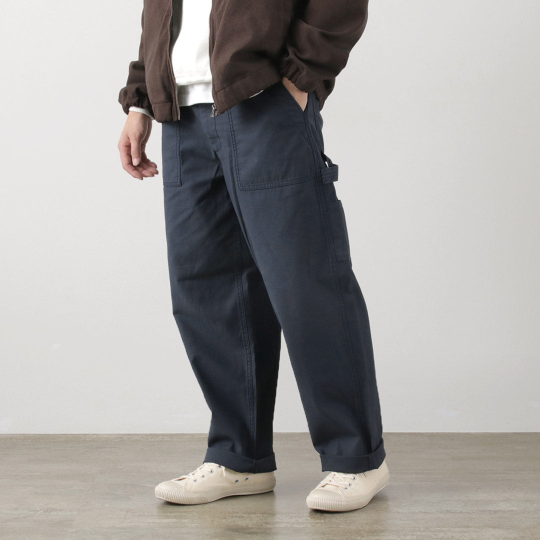 MELPLE（メイプル） カーペンター パンツ / ベイカー ファティーグ ペインター ボトムス メンズ バックサテン Carpenter Pants