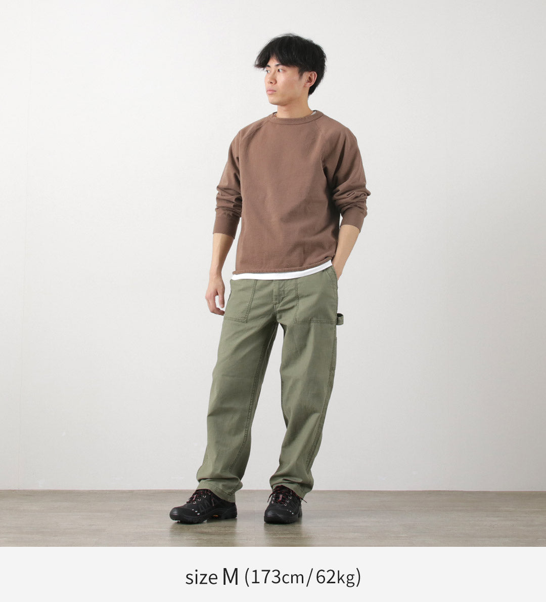 MELPLE（メイプル） カーペンター パンツ / ベイカー ファティーグ ペインター ボトムス メンズ バックサテン Carpenter Pants