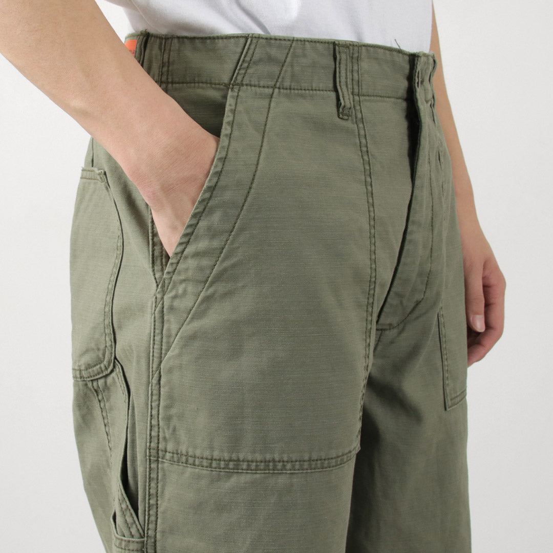 MELPLE（メイプル） カーペンター パンツ / ベイカー ファティーグ ペインター ボトムス メンズ バックサテン Carpenter Pants