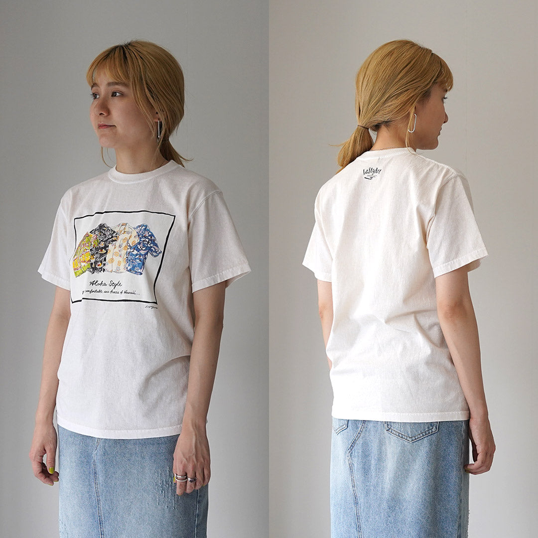 GOOD ON（グッドオン） LeftyArt×Good On アロハシャツ SS TEE / レディース トップス 半袖 Tシャツ カットソー プリント 綿100 日本製 LeftyArt×Good On ALOHA SHIRTS SS TEE