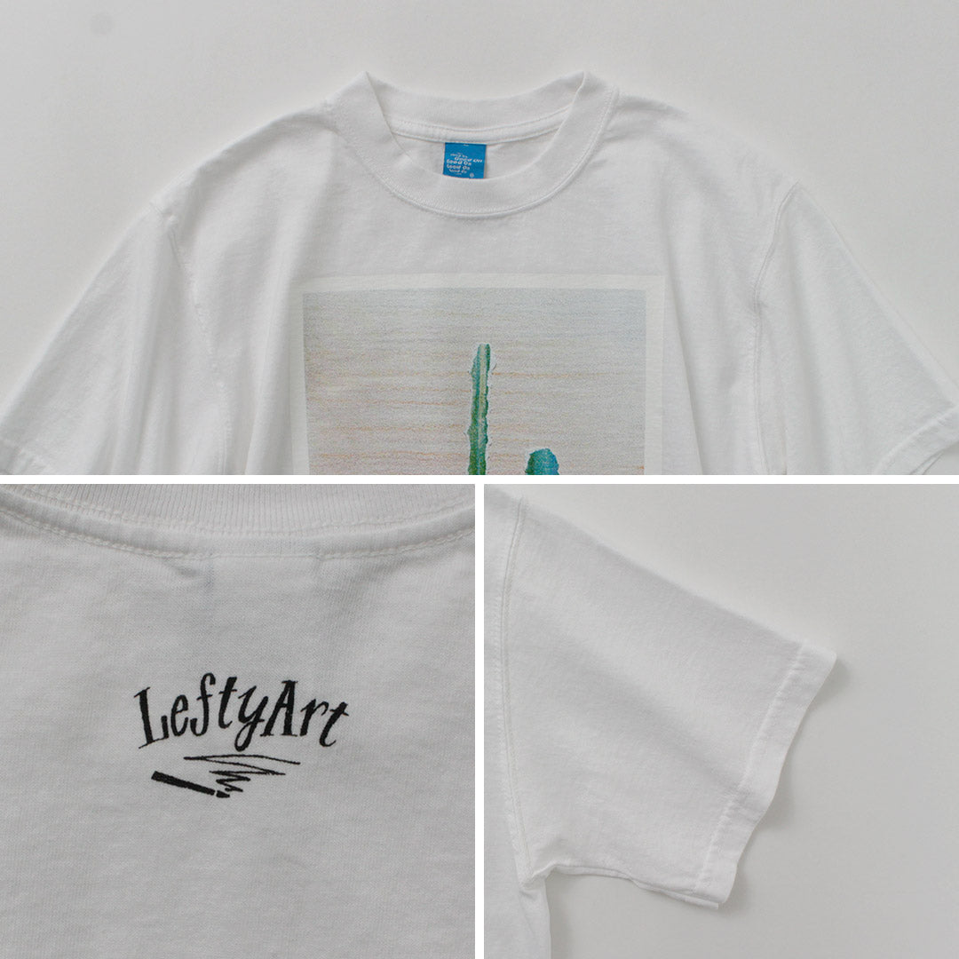 GOOD ON（グッドオン） LeftyArt×Good On カクタス SS TEE / レディース トップス 半袖 Tシャツ カットソー プリント 綿100 日本製 LeftyArt×Good On CUCTUS SS TEE SHIRTS SS TEE