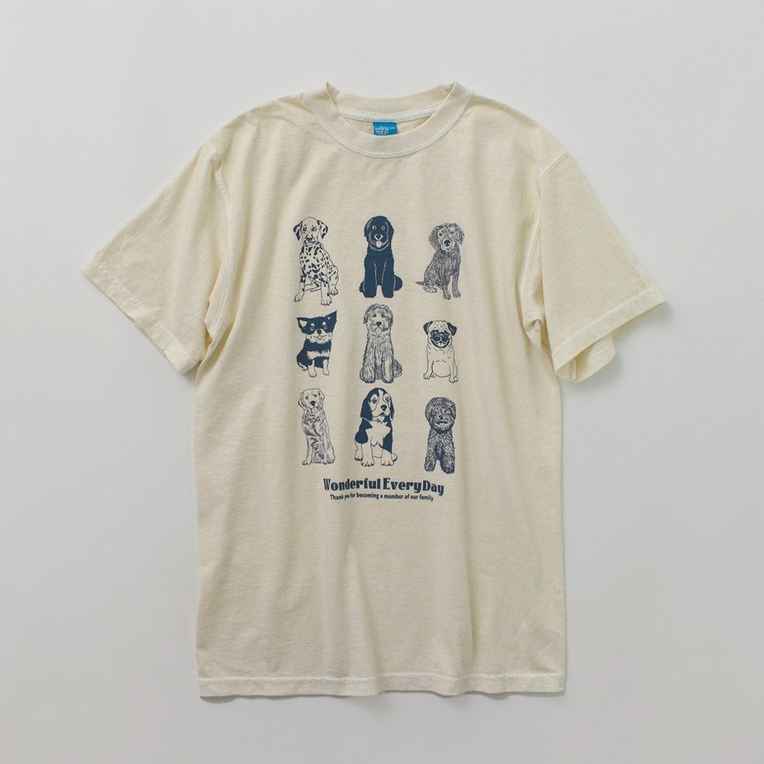 GOOD ON（グッドオン） ワンダフル エブリディ SS TEE / レディース トップス 半袖 Tシャツ カットソー 犬柄 綿100 日本製 WONDERFUL EVERYDAY SS TEE OLSS1253P