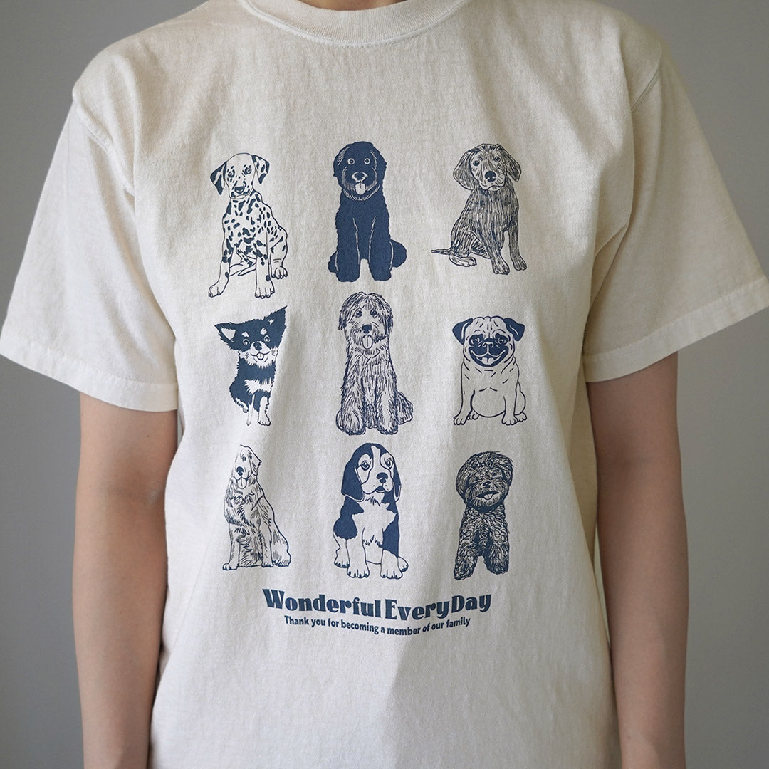 GOOD ON（グッドオン） ワンダフル エブリディ SS TEE / レディース トップス 半袖 Tシャツ カットソー 犬柄 綿100 日本製 WONDERFUL EVERYDAY SS TEE OLSS1253P